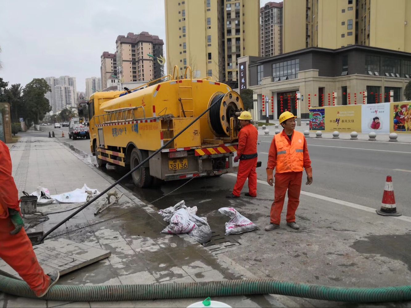 宜昌排污管道清淤-管道清洗